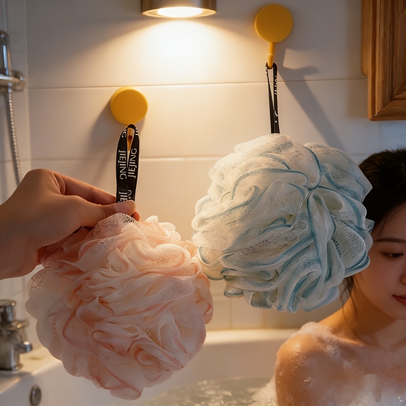 High-Density Mesh Shower Sponge for Quick Foaming