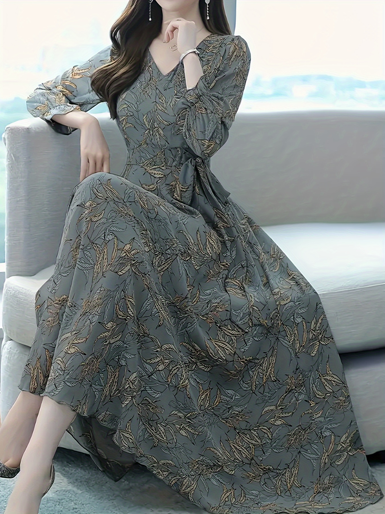 white christmas dresses PRETTYGARDEN Women's Summer Maxi Dress Casual Wrap Floral Boho Short S