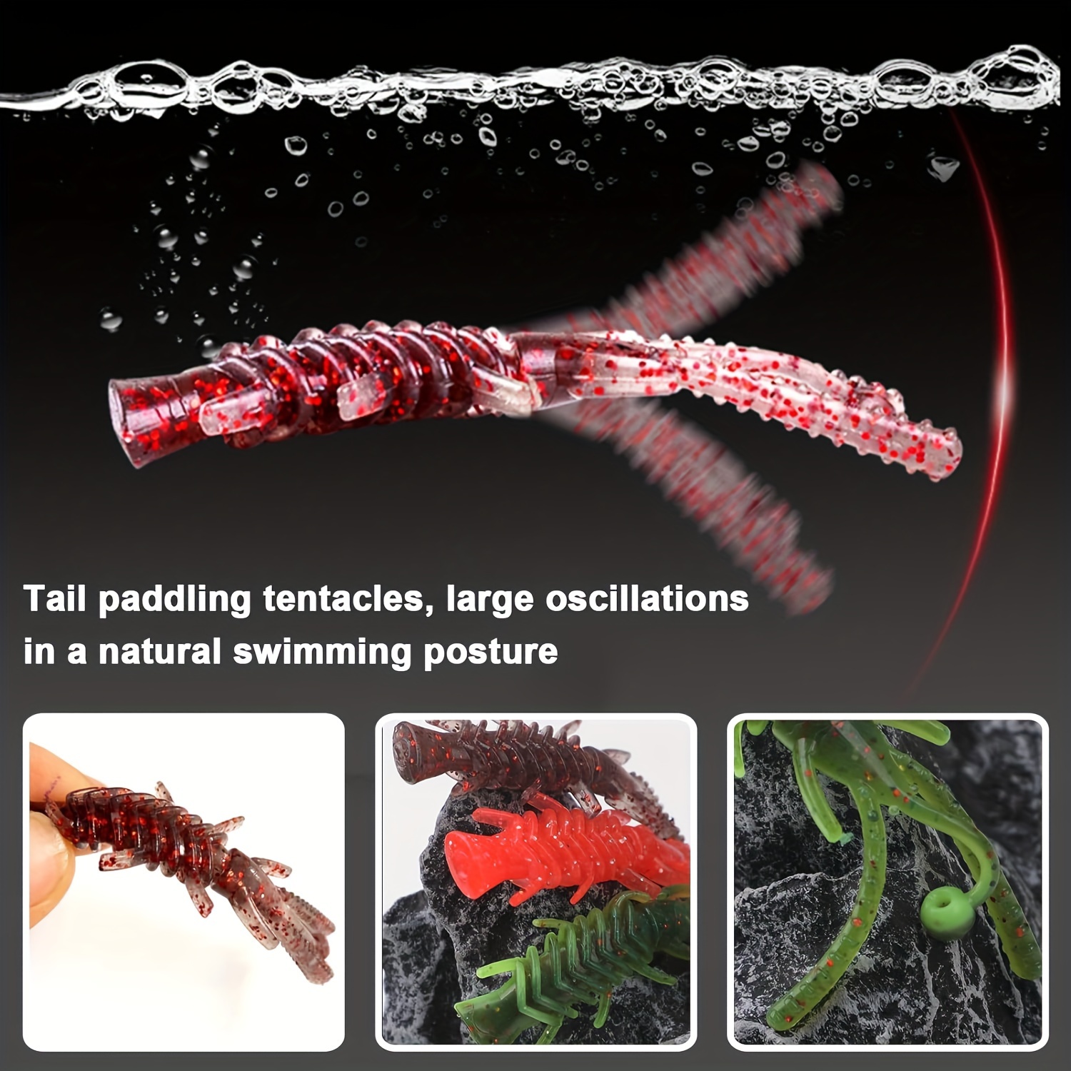 71pcs ned rig jig heads hellgrammite soft plastic fishing Temu