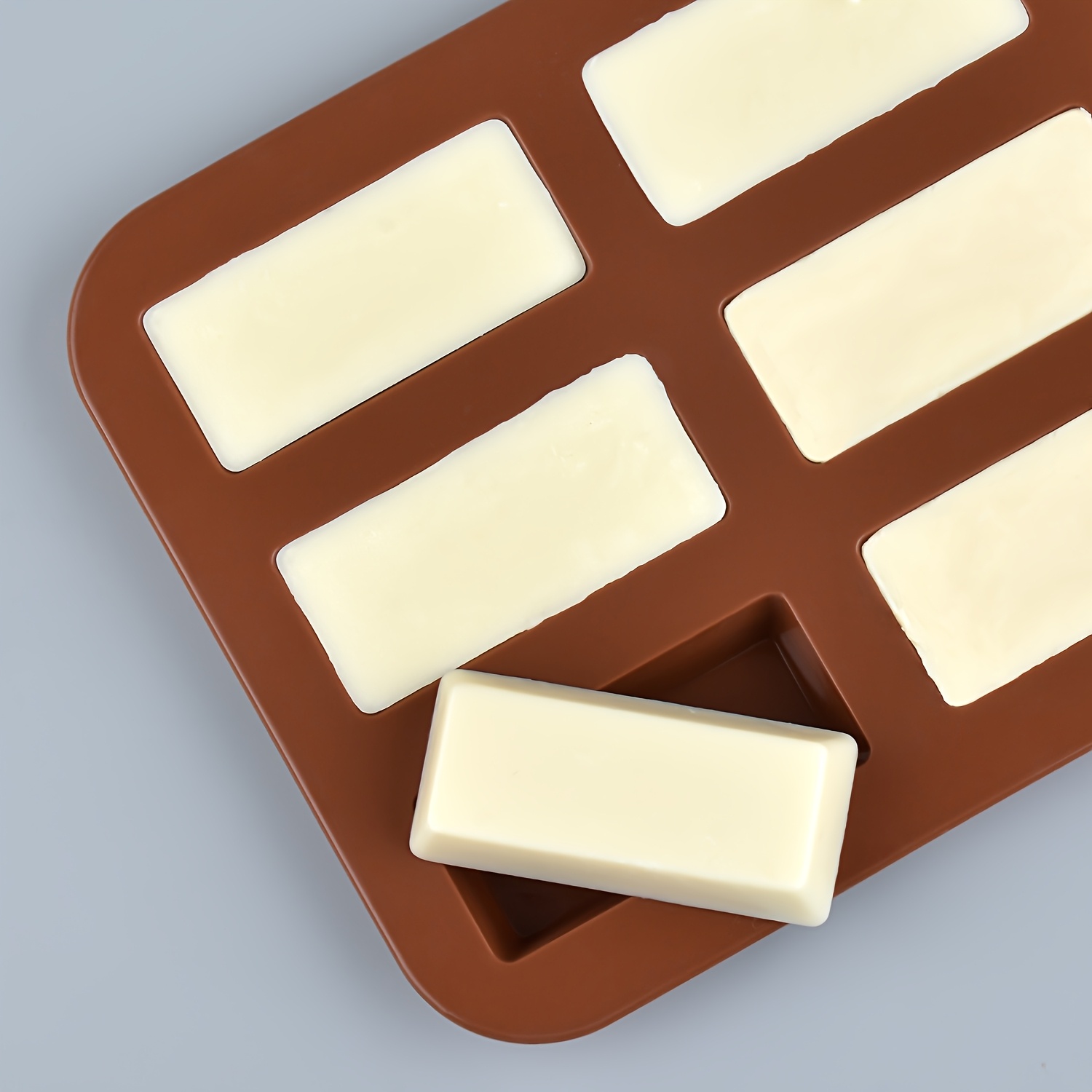 9- Silicone Chocolate Bar Molds, Rectangular Candy Molds, Long Molds, Cream Sticks, Rice , Protein Bars, Corn Cakes, Cakes, Tools