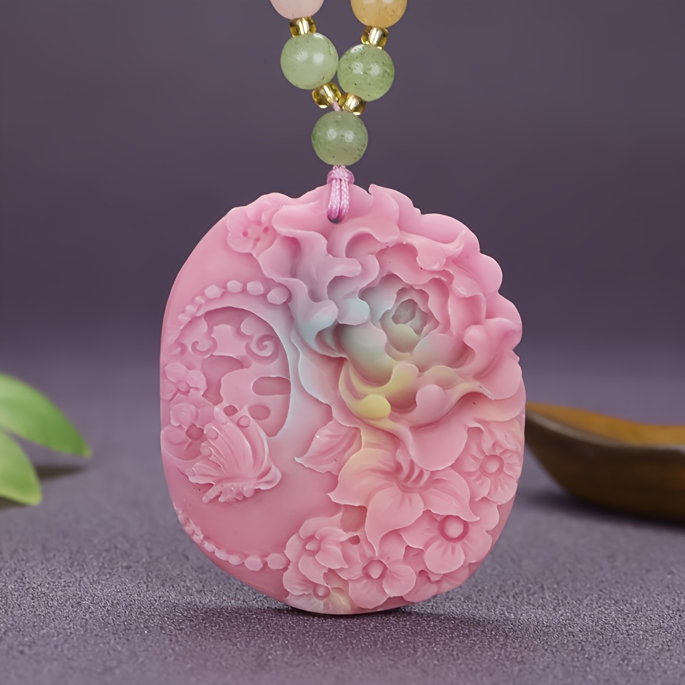 Fashionable Multi-Coloured Pendant Necklace, Elegant Style
