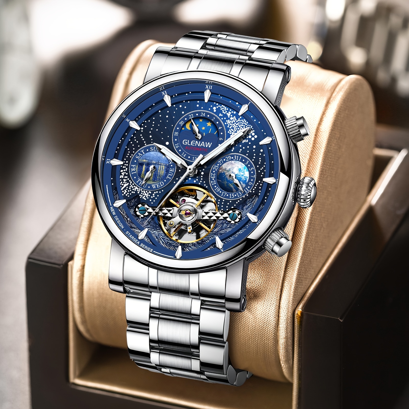 Band Uurwerk Mannen Retro Horloge Mannen Punk Retro Eenvoudige Pin