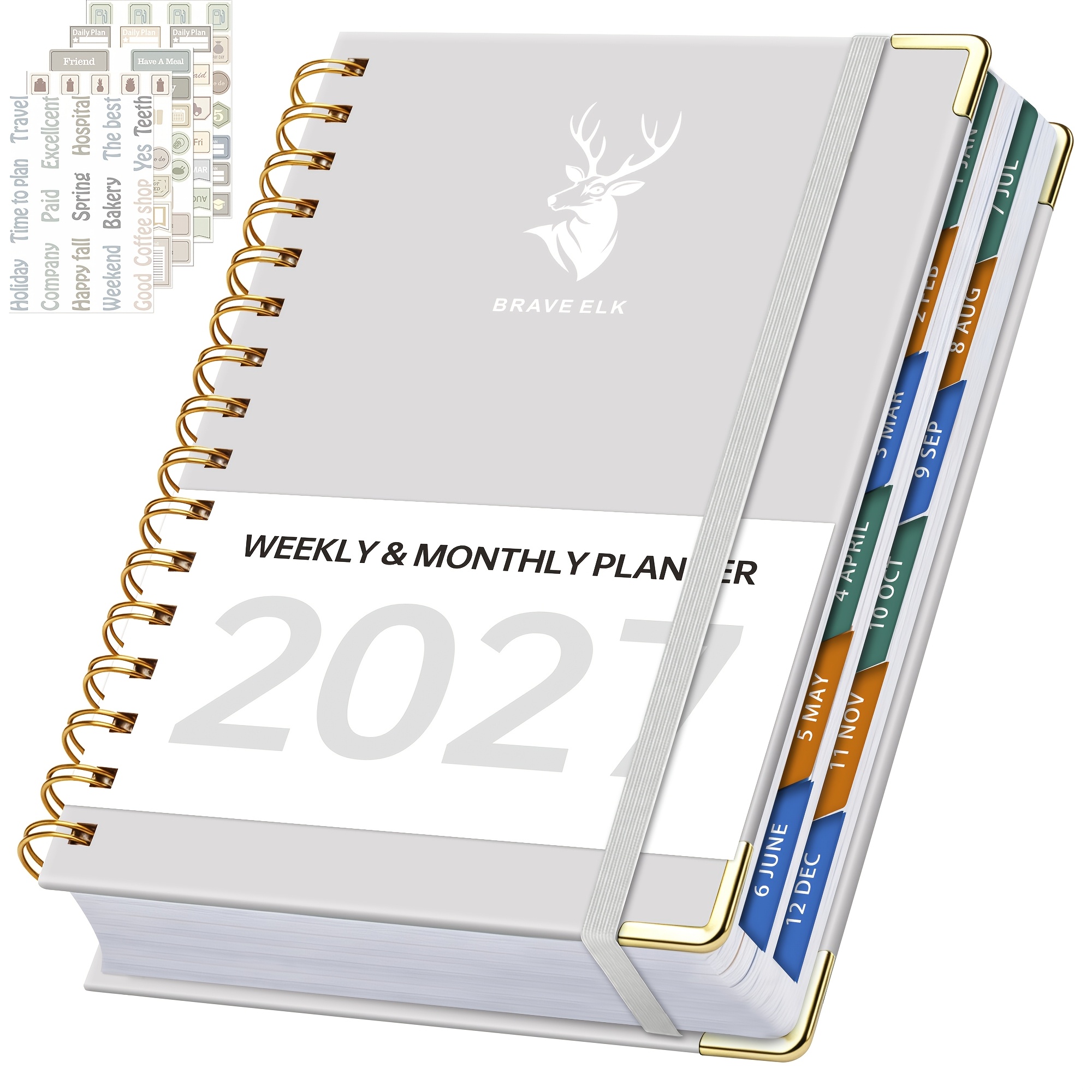 TEMU 2027 Daily Planner Book, Academic Planner-monthly Weekly Planner Notebook, Calendar Organizer With To Do List, Productivity Journal, Work Office