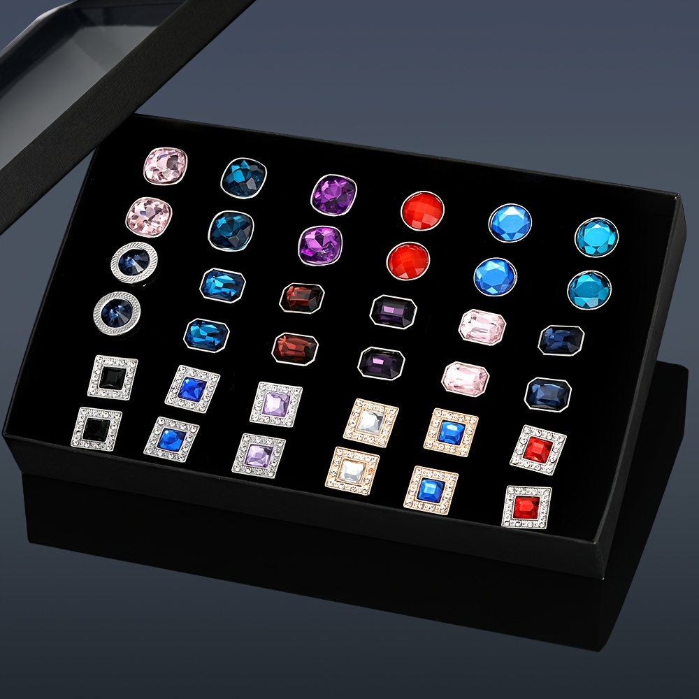 TEMU 18pairs Men's Alloy Cufflinks, Men's Suit Shirt Buttons, Father's Day Gifts, Wedding Parties, Meetings, Formal Decorations