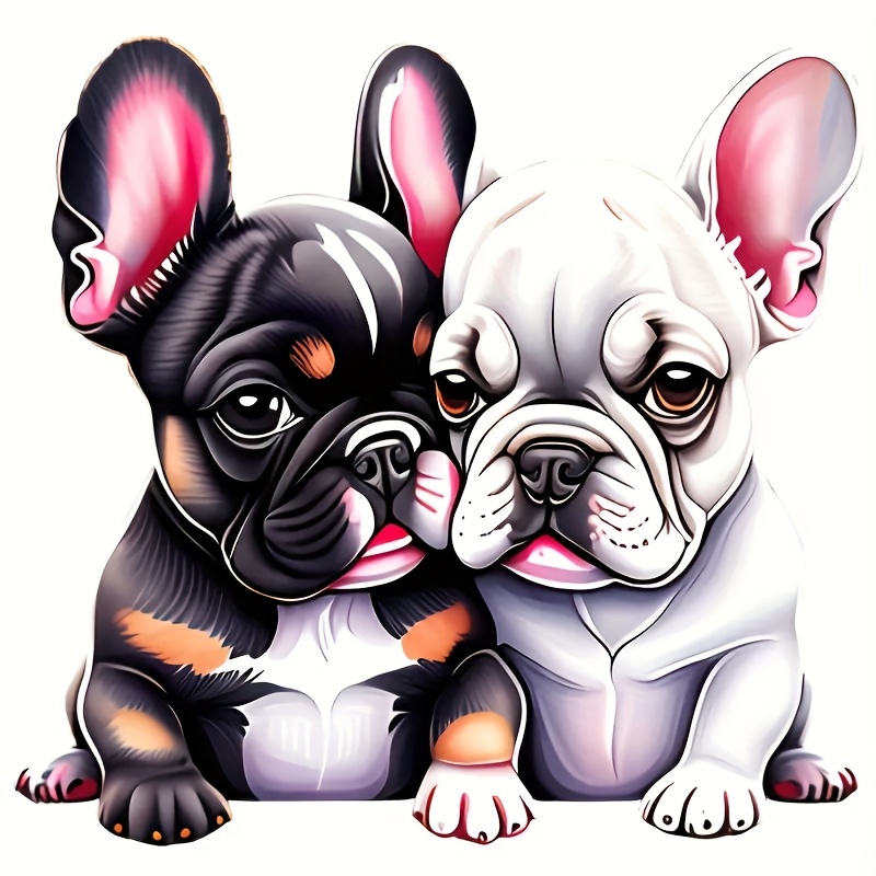 

French Bulldog Pair Decal - Pvc, Cars, Motorcycles, Laptops & More