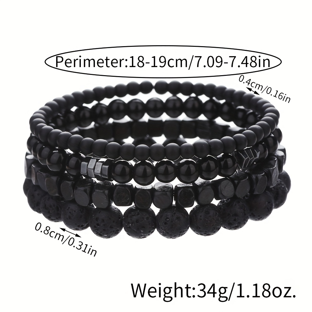Stylish Beaded Bracelet for Men, Everyday Accessory