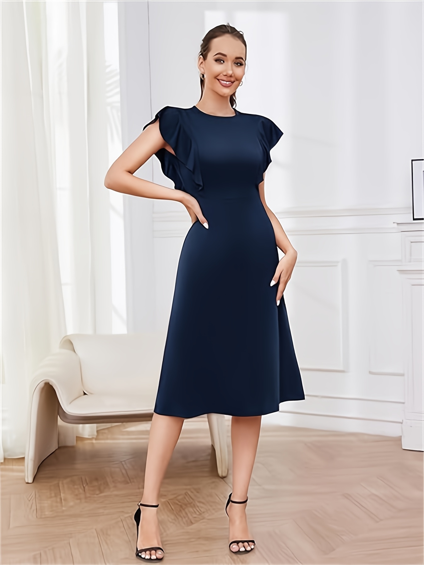 knit pattern dress Free Red Heart Layered Lace Dress Knitting Pattern