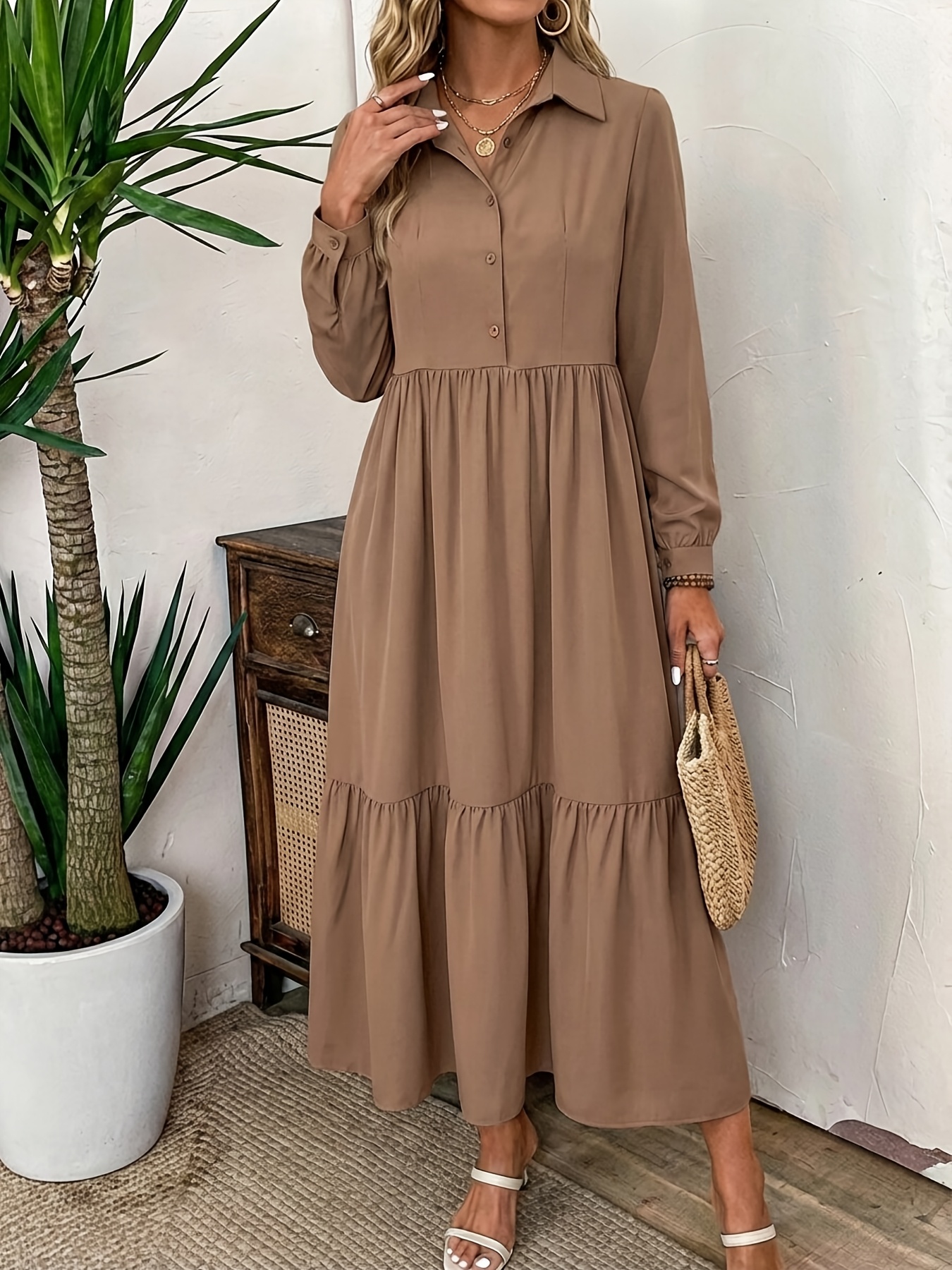 Midi Dress Long Sleeve Ruffle Hem Dress Mac Duggal Women's Burnout Velvet Long  Sleeve Ruffle Hem