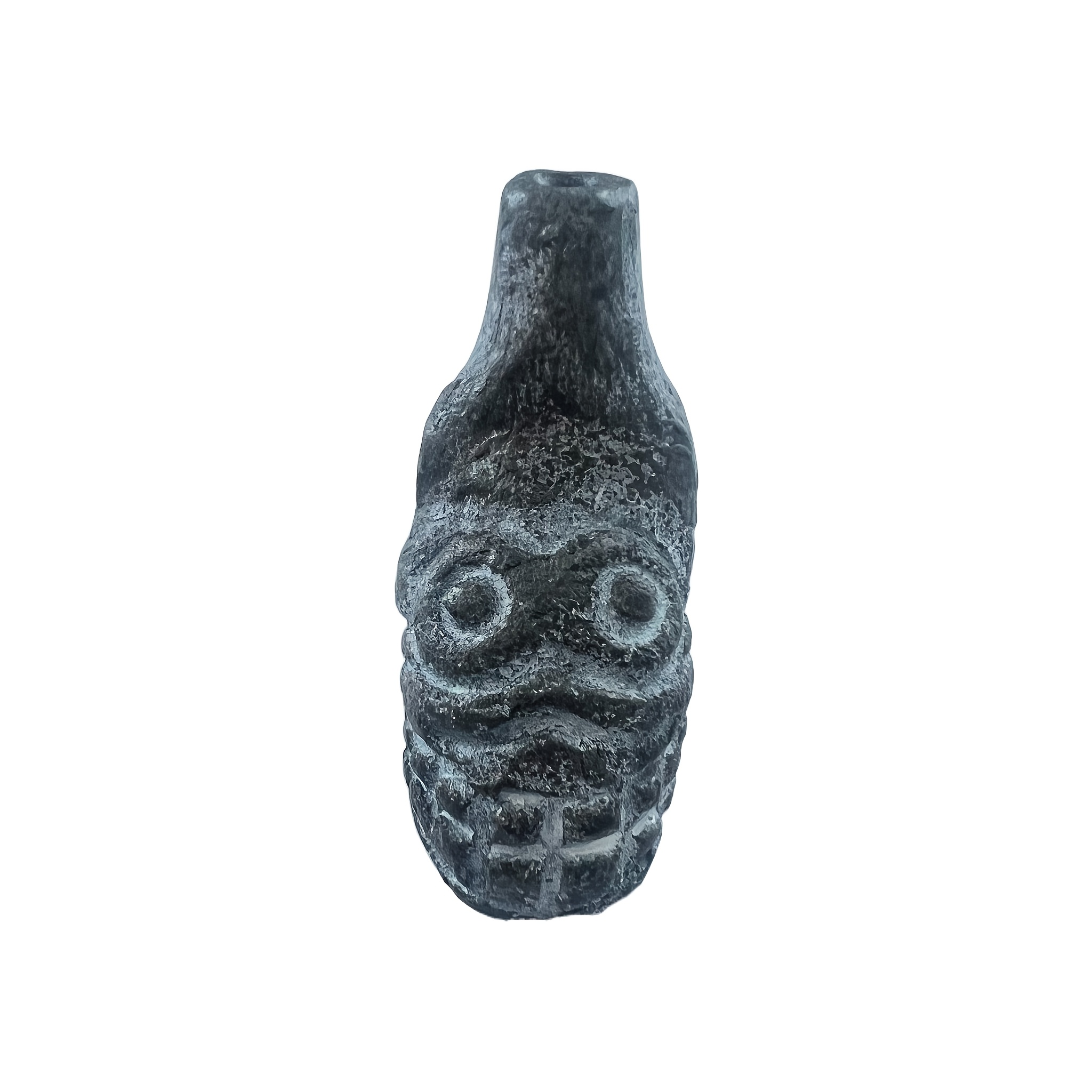 Image of Aztec Death Whistle - Handmade Ceramic Boot Whistle, Of , Collects Prank Halloween Gifts, Outdoor Safety Women's Survival Whistle