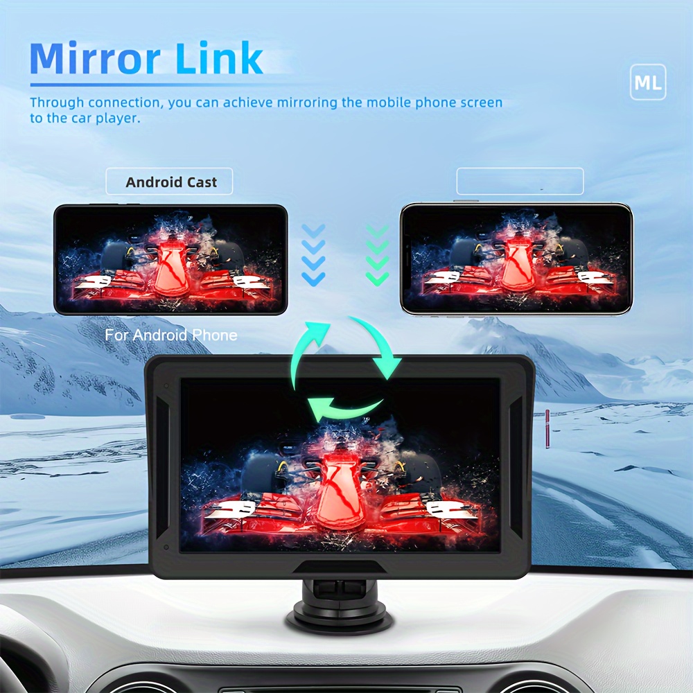 7 Zoll Auto Multimedia Player HD Touchscreen Wireless Car Audio