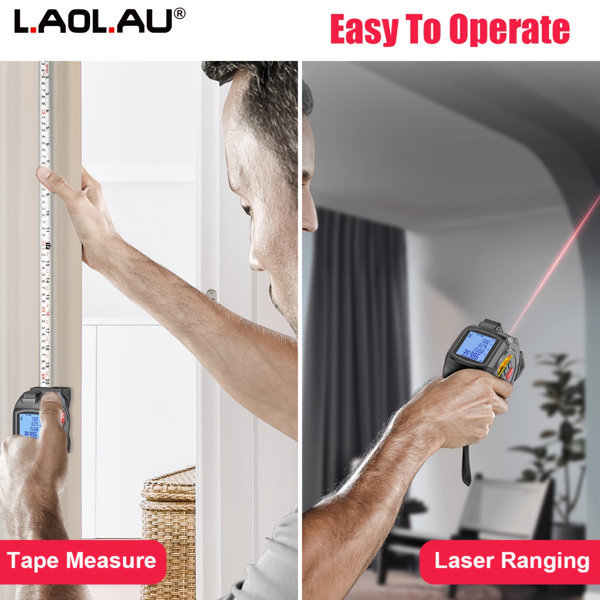 Mètre Ruban Numérique Mileseey DT30 – Laser 3-en-1 Avec Application Smartphone