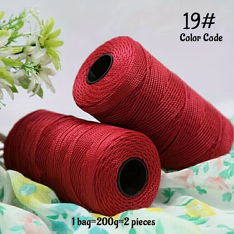 TEMU Summer Crochet Yarn Hand Knitting Materials For Making Crochet Summer Hats, Sandals, Bags, Storage Baskets, Cushions, Shimmering Yarn 1 Bag =