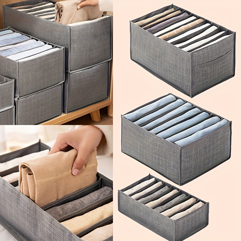 

compact" Space-saving Foldable Fabric Storage Box - Perfect For Clothes, Toys & Books | Ideal For Bedroom, Closet, Dorm Organization