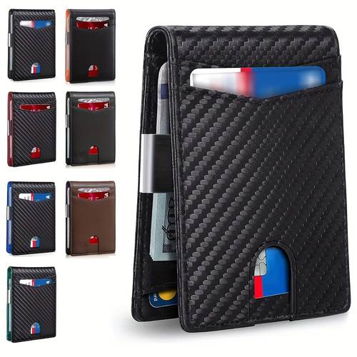 card bag mens wallet 12 card slots anti theft brush rfid mens usd holder card bag