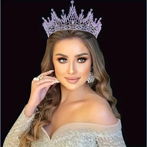 elegant bridal tiara sparkling crystals queen inspired - Temu elegant bridal tiara sparkling crystals queen inspired - Temu