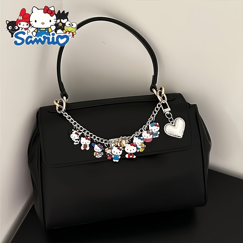 

1pc Cute Kt Cat Pendant Chain Super Bag Decoration Hellokitty Small Pendant Bag Hanging Double Chain Suitable For Women To Wear