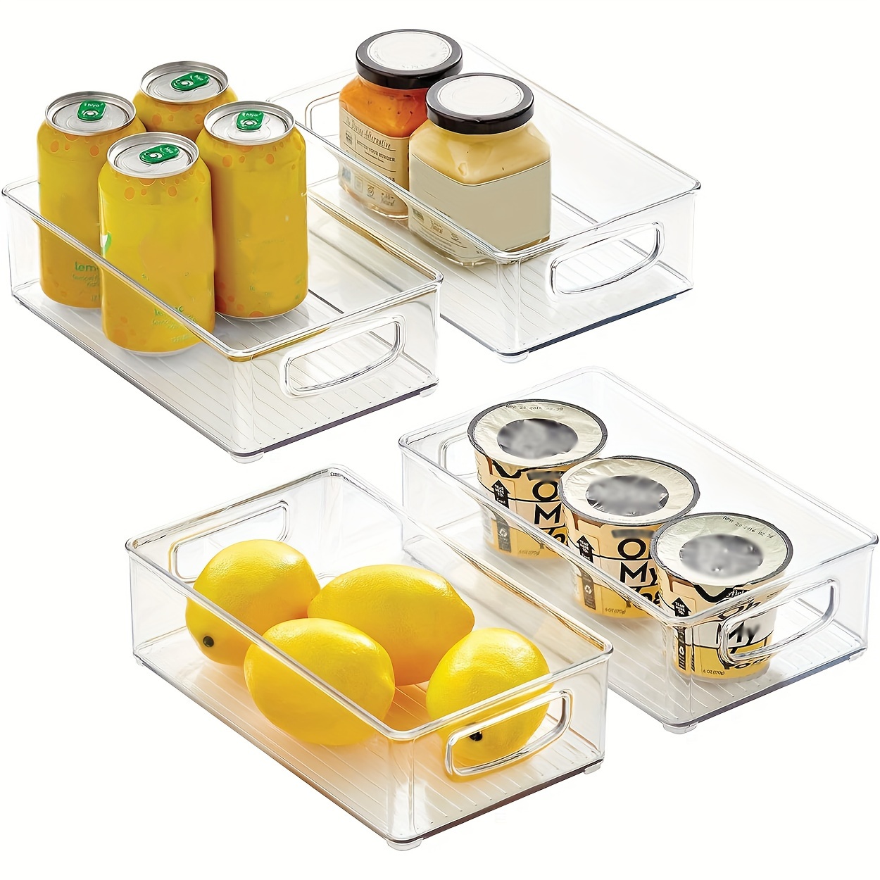 Bpa free Pantry Storage Organizer 4 Compartments Snacks - Temu