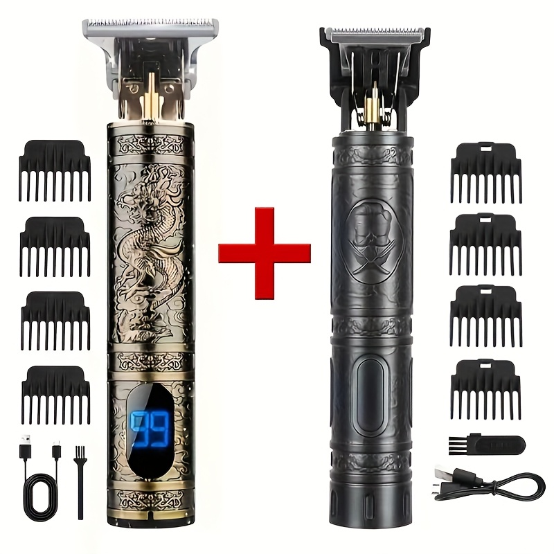 Two-pack-professional Hair Clipper - Beard Trimmer, Modern Shaver, Smooth Shaving, Durable Blade, Smooth Cutting Performance, Accurate Cutting, Suitable For Men', Men's Hair Clipper, Beard Trimmer