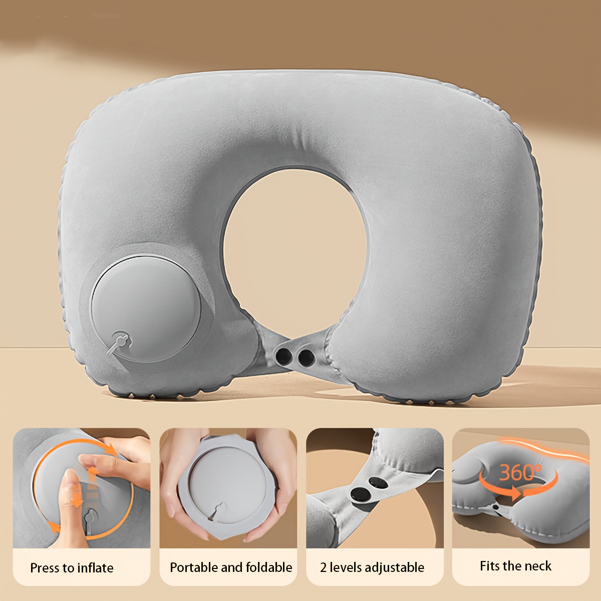 Inflatable u shaped neck pillow best sale