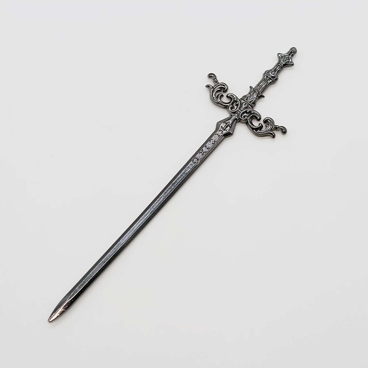 TEMU 1pc Vintage Weapon Sword-style Hairpin, Fashionable And Unique Hanfu Ancient Costume Hairpin For Bun Hairstyles