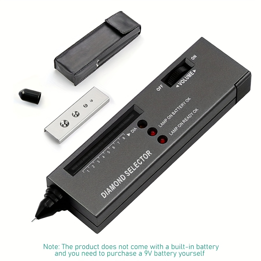 TEMU Portable Electronic Jewelry Testing Tool, Professional Jewelry Tester, High-precision Jewelry Tester With Battery, Jewelry Testing Pen