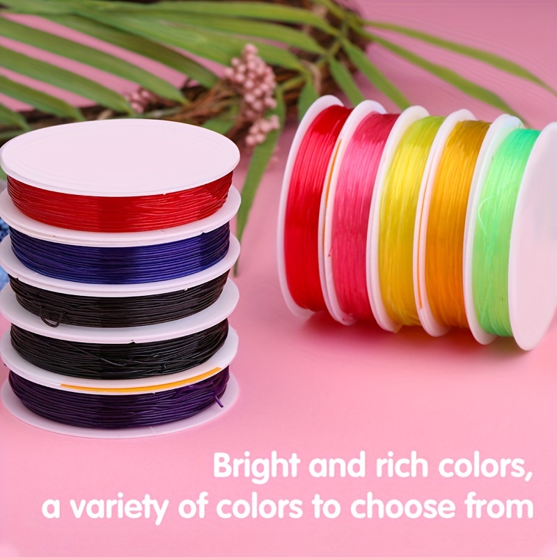 10 Color Elastic String Jewelry Crafts Bracelets Necklaces Temu