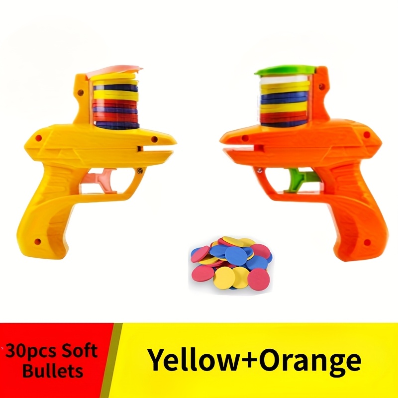 2pcs Handheld Eva Ufo Floppy Disk Launcher, Novelty Toys For Multiplayer Battles, , Suitable For 3 Years Old And Above, Simple Operation, Parent-child Interactive Toys,random Color