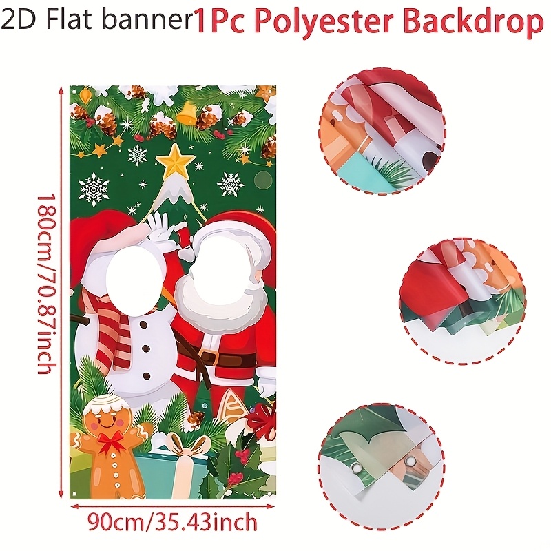 TEMU 2D Flat, 2D Flat - 2D Flat, 2D Flat - 2D Flat Banner . 2D Fotoautomaten-Requisiten, Patimate Hohlräumiger Rahmen