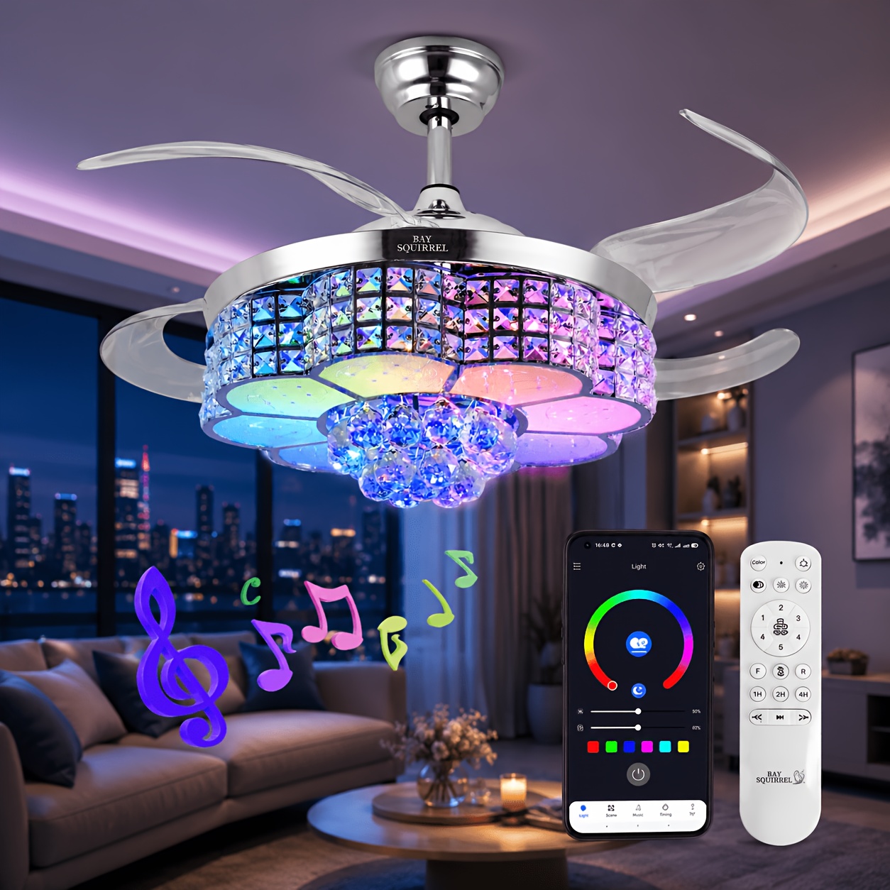 music ceiling light sold on Temu United States