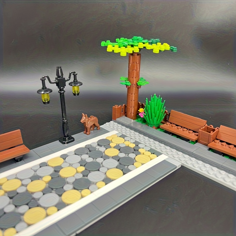 Urban Landscape Scenery Assembling Garden Scenes Building Blocks