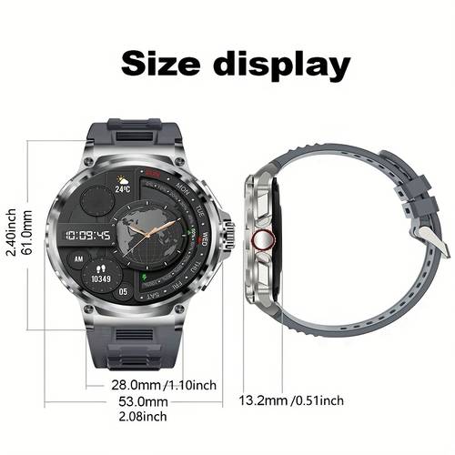 outdoor watch for men gps motion trajectory 1 85 screen wireless call smart watch 710mah large battery 100 sports outdoor sports watch for men compass watch compatible with android iphone