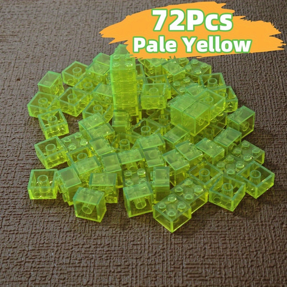 2x2 Transparent Colored High Brick Gift for Building Enthusiasts