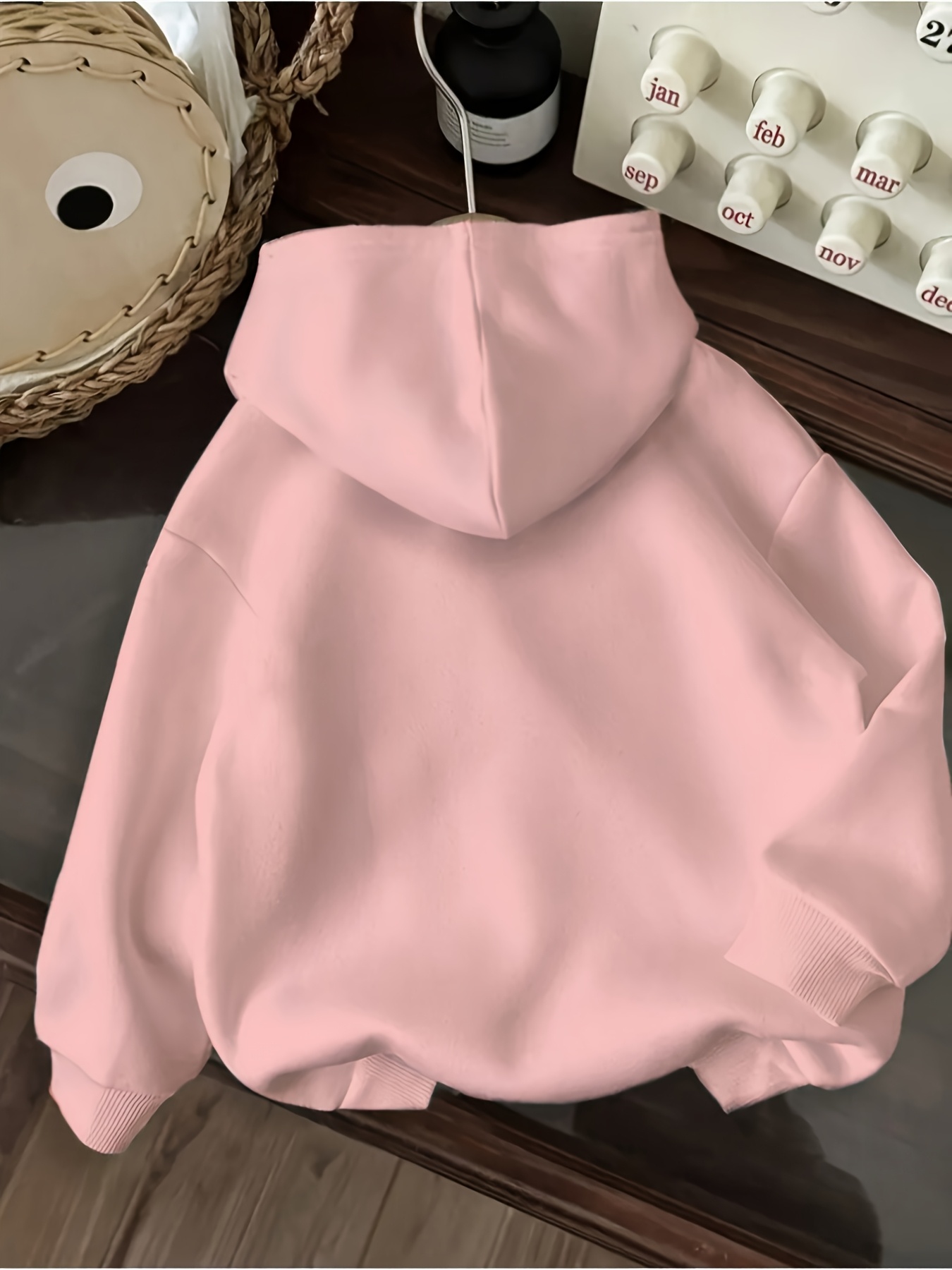 sweat à capuche décontracté pour femmes avec impression de lettres enjoy  ,   et capuche à cordon - pull à manches longues confortable pour lautomne/hiver, sweat décontracté | sweat décontracté | sweat à capuche confortable Détails du produit 11