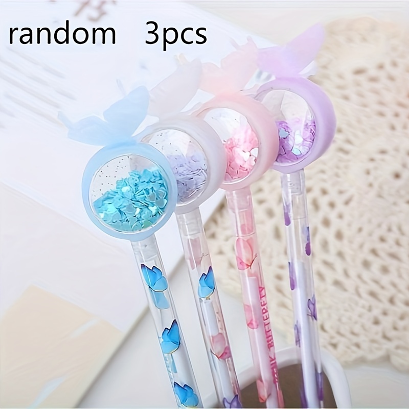 Random 3pcs Sequins Gel Pens