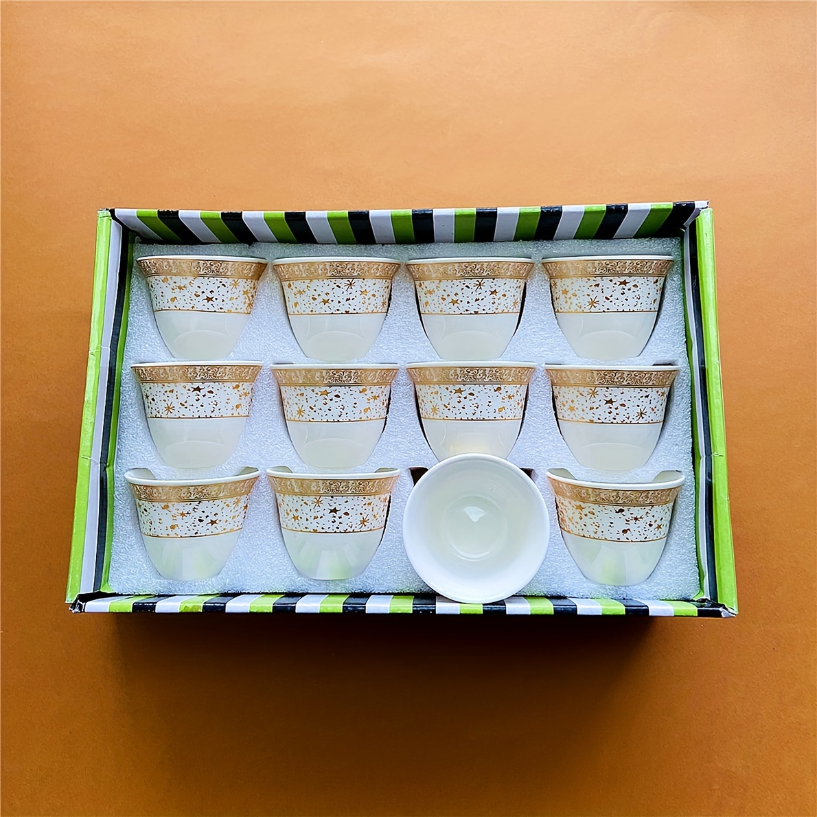 Cup Set Gift Box Moonlight Floral Design Temu