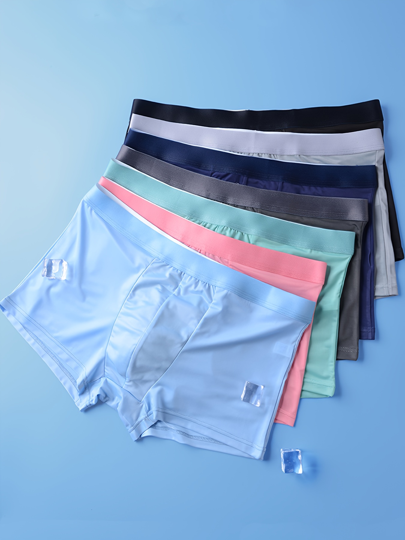 3pcs Ropa Interior Masculina de Estilo Aleatorio, Ropa Interior de Moda  para Hombres Fresca, Transpirable y Cómoda de Corte Ropa Interior para