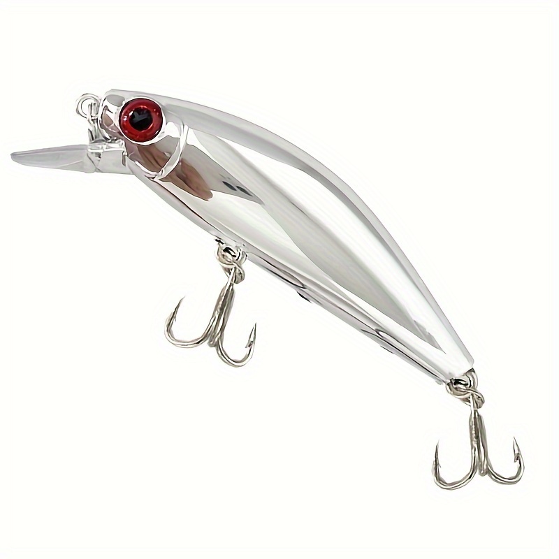 Electroplated Silver Fishing Lures With Box Artificial - Temu