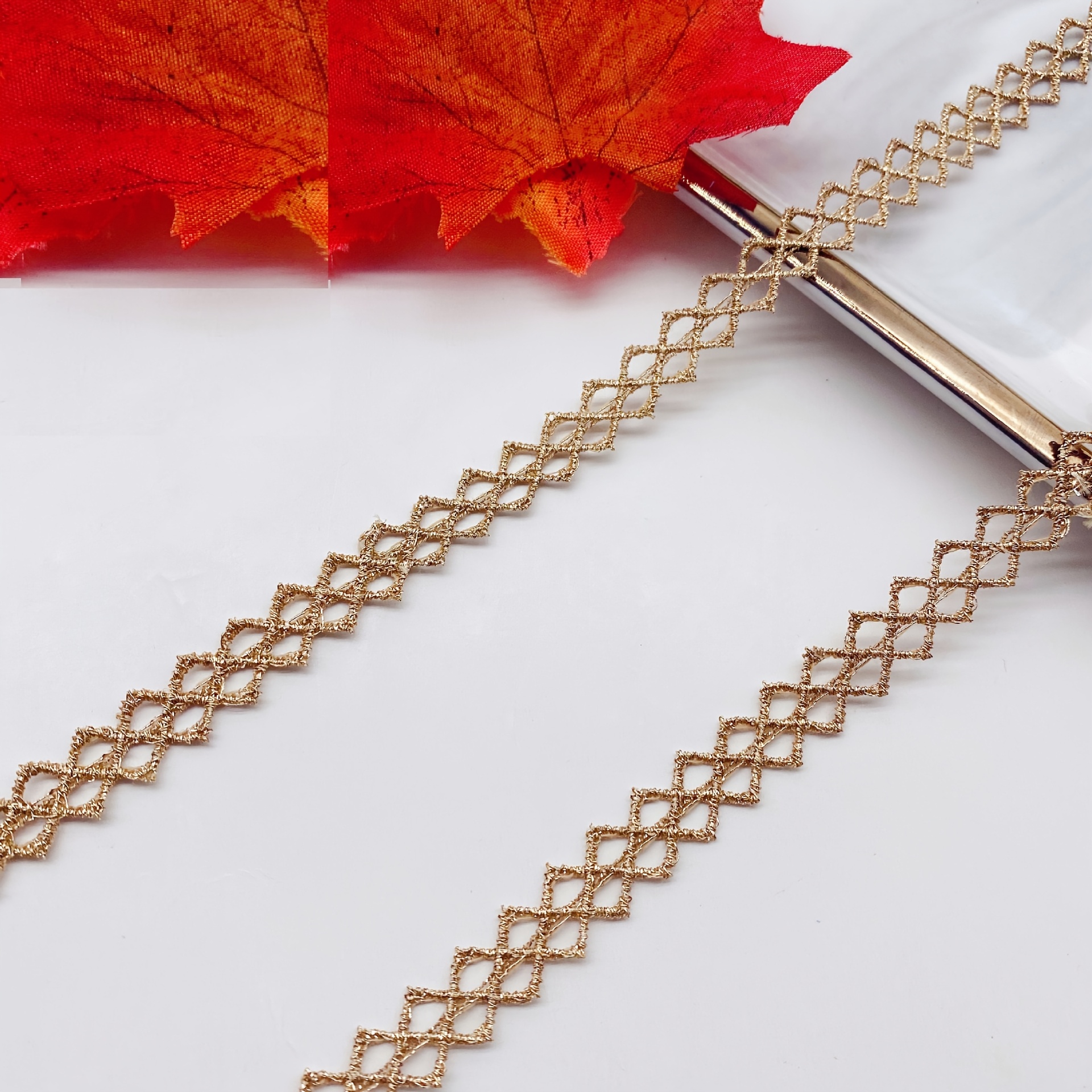 E-shop 4-Yard Goldene Spitze, DIY Handnäh-Zieraccessoire