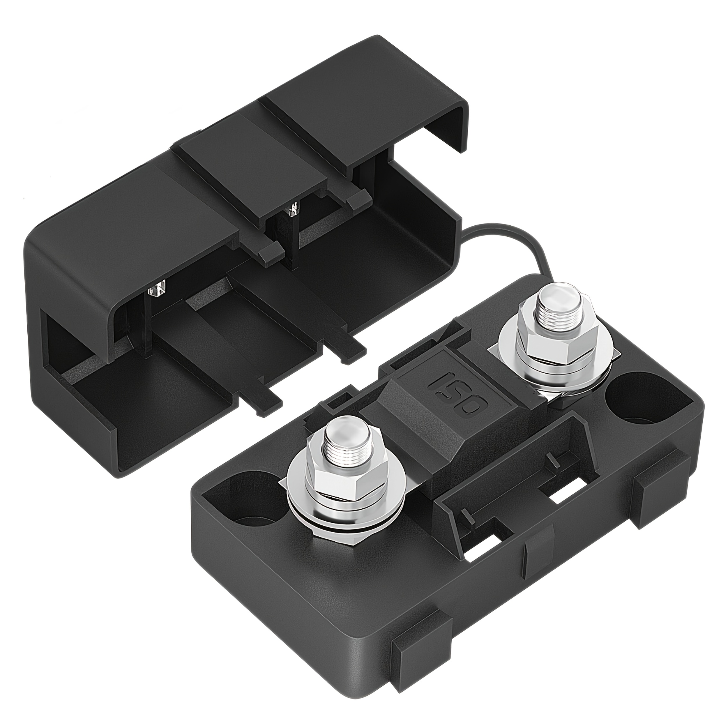 TEMU Kit porta fusibili ANL 150A con fusibili, mini fusibili a striscia per protezione di alimentazione auto audio camion