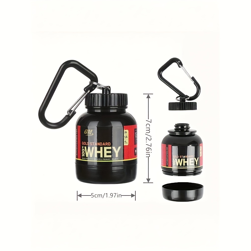 Image of Container With Funnel - Container With Funnel & Belt Key Chain For Easy Carrying -100ml