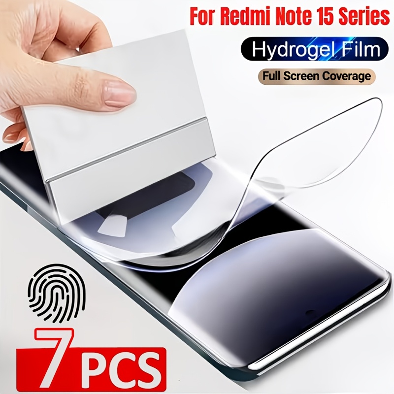 TEMU Pellicola HD 7 pezzi, pellicola TPU HD, adatta per Redmi Note 15 Pro+/Note 15 Pro/Note 15/Note 14 Pro+/Note 14 Pro/Note 14/Note 13 Pro+/Note 13