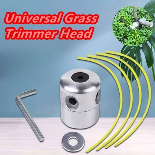 1 set testina universale per deccespugliatore, set di testine per tosa in di alluminio, accessori per tosa con 4 , strumento da giardino per taglio , a tipi di tosa
