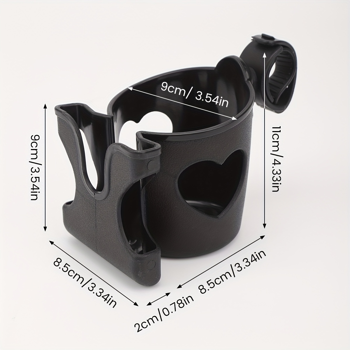 1 Trolley Cup Holder with Phone Mount, Bicycle Cup Holder, Universal Cup Holder, 2-in-1 Phone Stand Suitable for Strollers, Bicycles, Wheelchairs, Scooters
