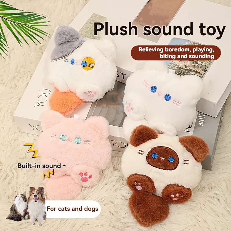 

Jouet en Peluche de Dessin avec Son pour Chats & Chiens - Jeu Interactif et Entraînement, Idéal pour Toutes les Races, Accessoires pour Chats