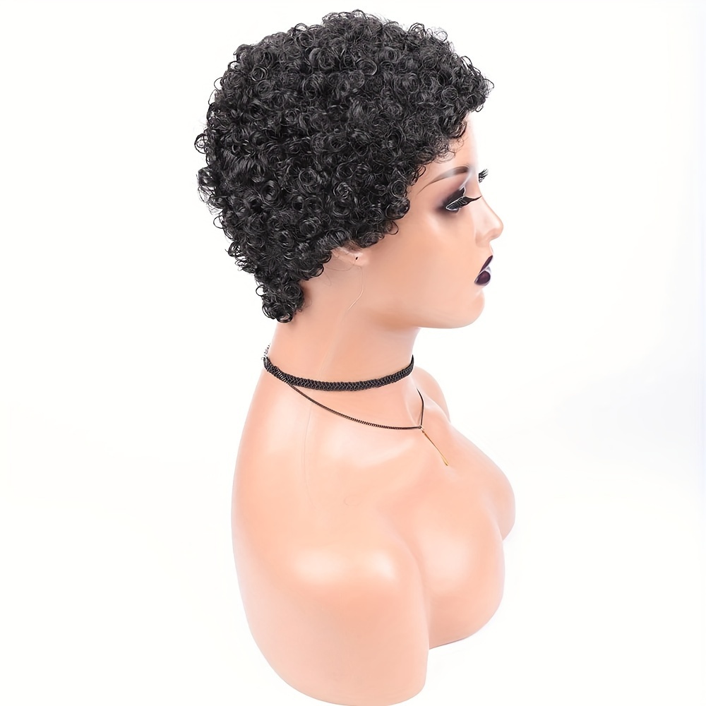 short wigs human hair pixie cut brazilian human hair for women glueless curly human hair wigs 150 details 1