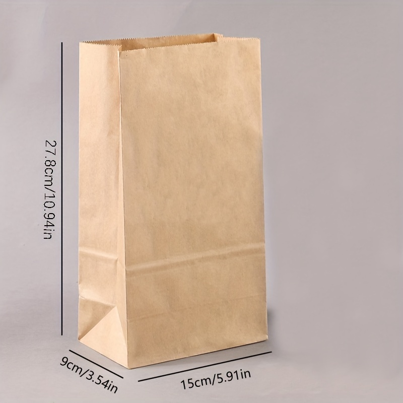 Image of 10pcs Thickened Brown Paper Bags 4 Sizes Party Gift Bags Packaging Bags