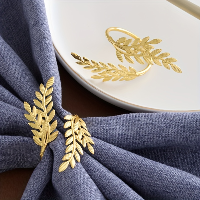 

12 Wheat Ear Shaped Napkin Rings