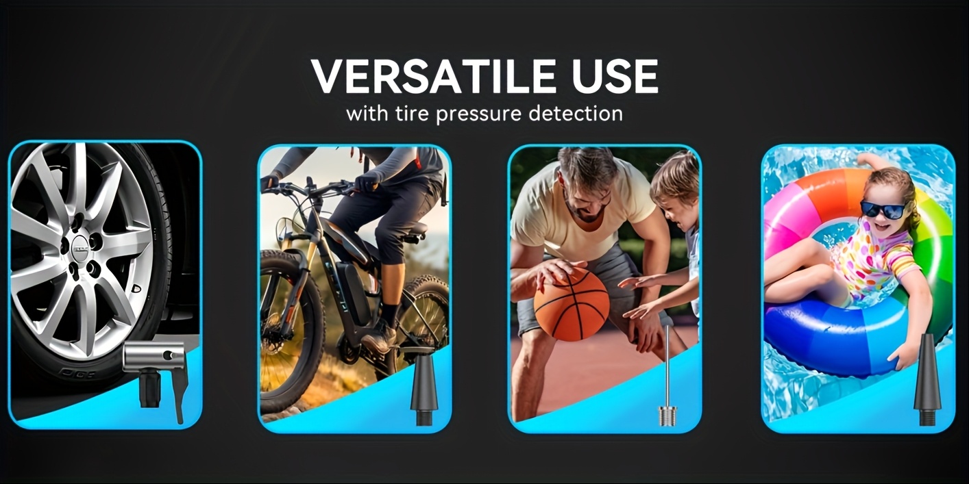 Jump Starter with Air Compressor, 7000A Portable Car Battery Jump Starter (2.64gal Gas/2.25gal Diesel), 12V Battery Charger Booster, 150PSI Auto-Shutoff Tire Inflator, Portable Jumper Cables, LED Light, High-Capacity Power Bank, Portable Power