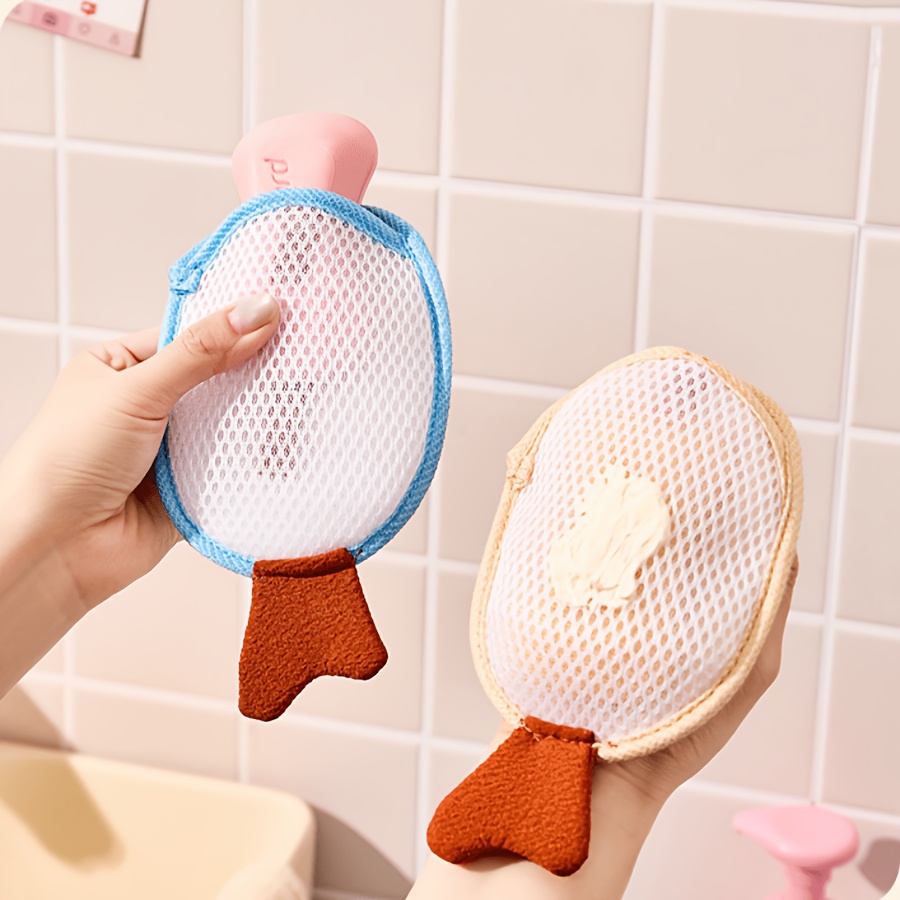 Exfoliating Bath Loofah with Cartoon Pattern for Deep Cleansing