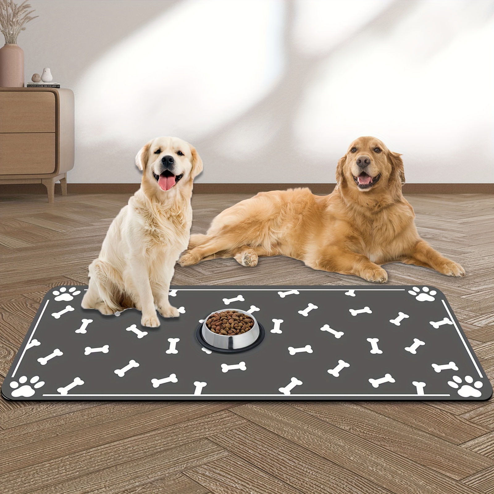 

Mezhobby Pet Feeding Mat, Dog Mat, Dog Mat For And , No Dry Dog Dispenser Mat, Dog Accessories, Pet Mat, Mat For Messy Drinkers